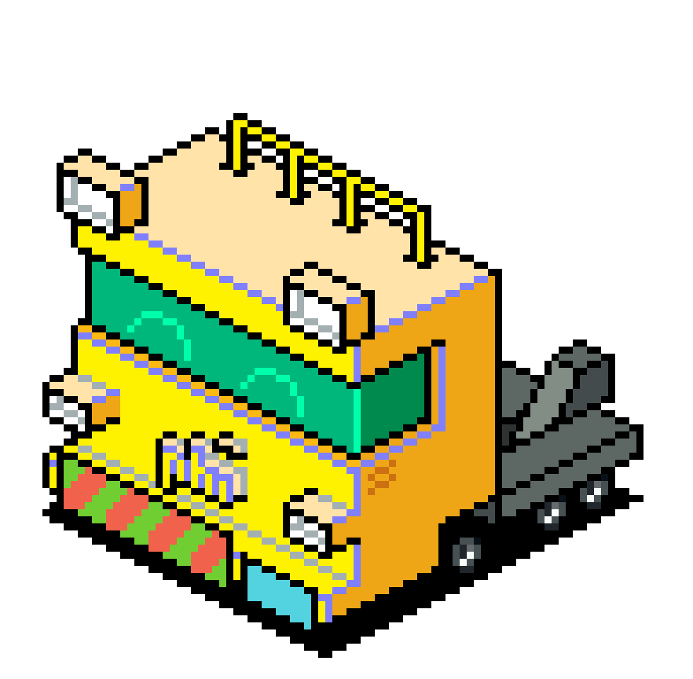 art-Vehicle Truck Bobtail Yellow