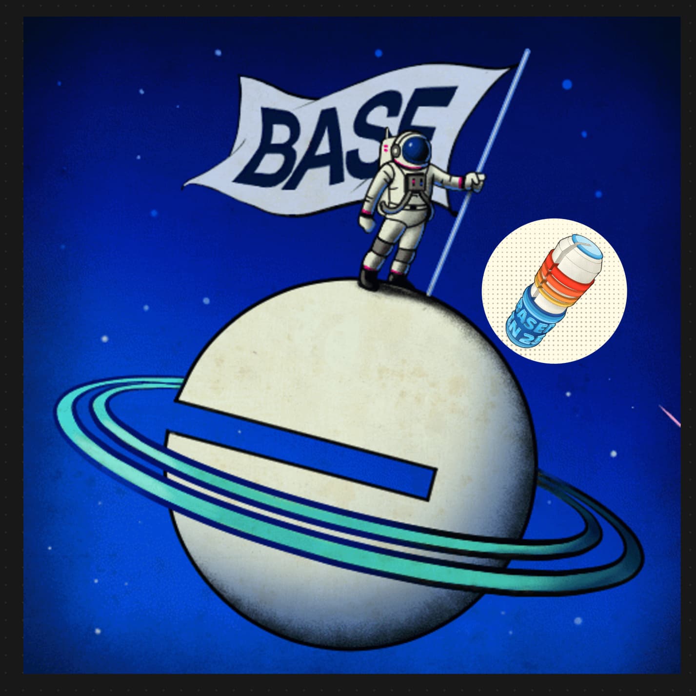 to the base